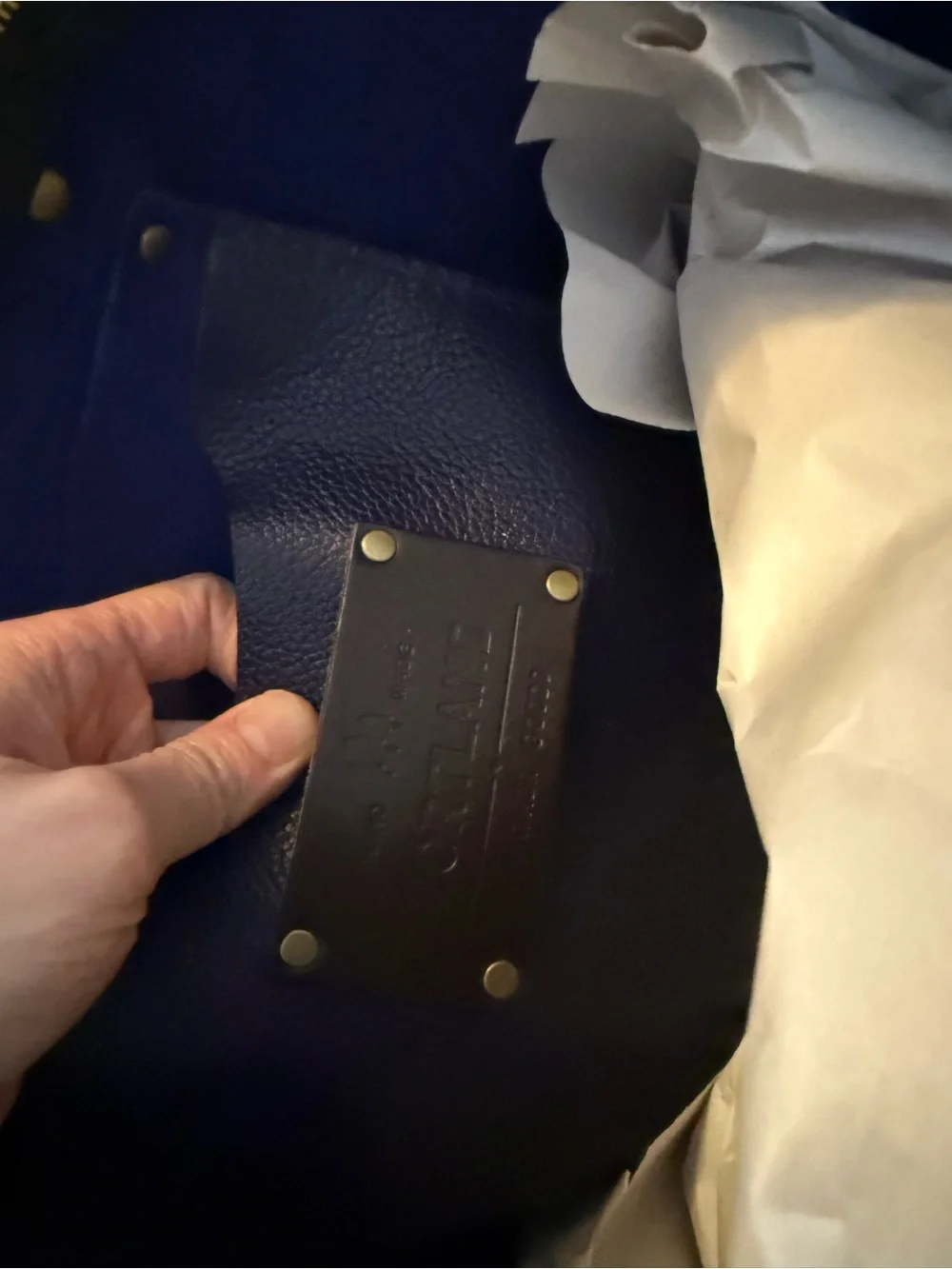 Portland Leather sleek navy